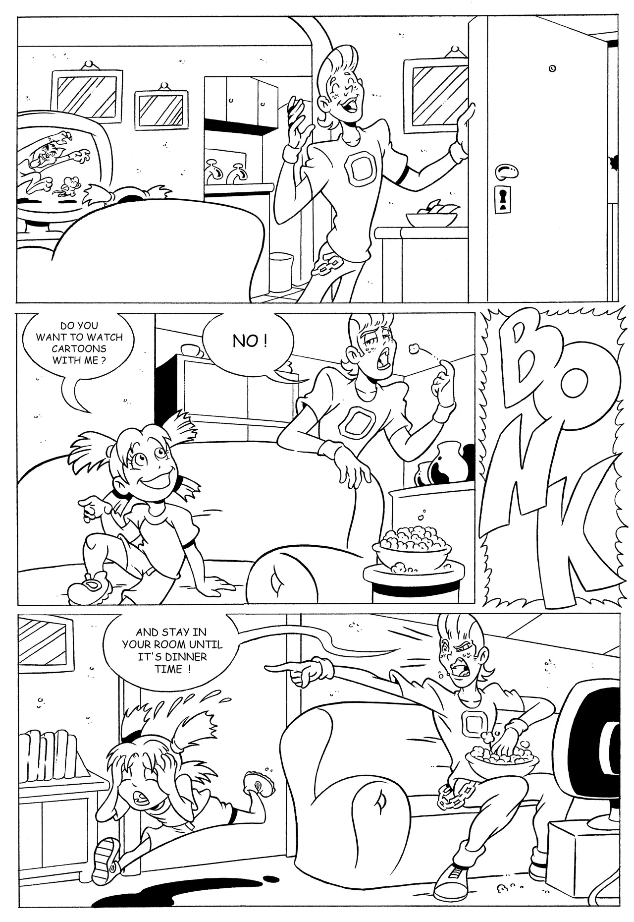 Youtsuba and the Babysitter page 1 full