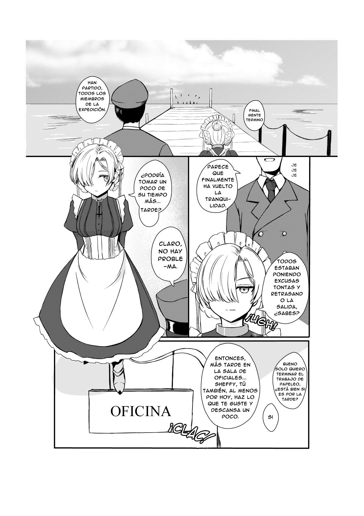 Goshujin-sama ga Daisukina Muhyoujou Meido to Futarikiri ni Natta Hi | El dia en que me quede a solas con la maid inexpresiva que esta enamorada de su amo page 2 full