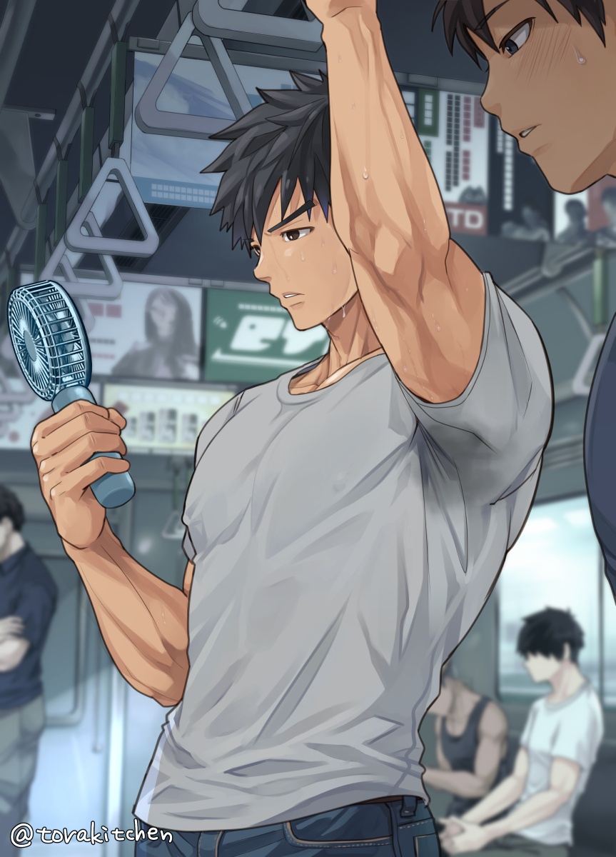 電車で腋チラ page 2 full