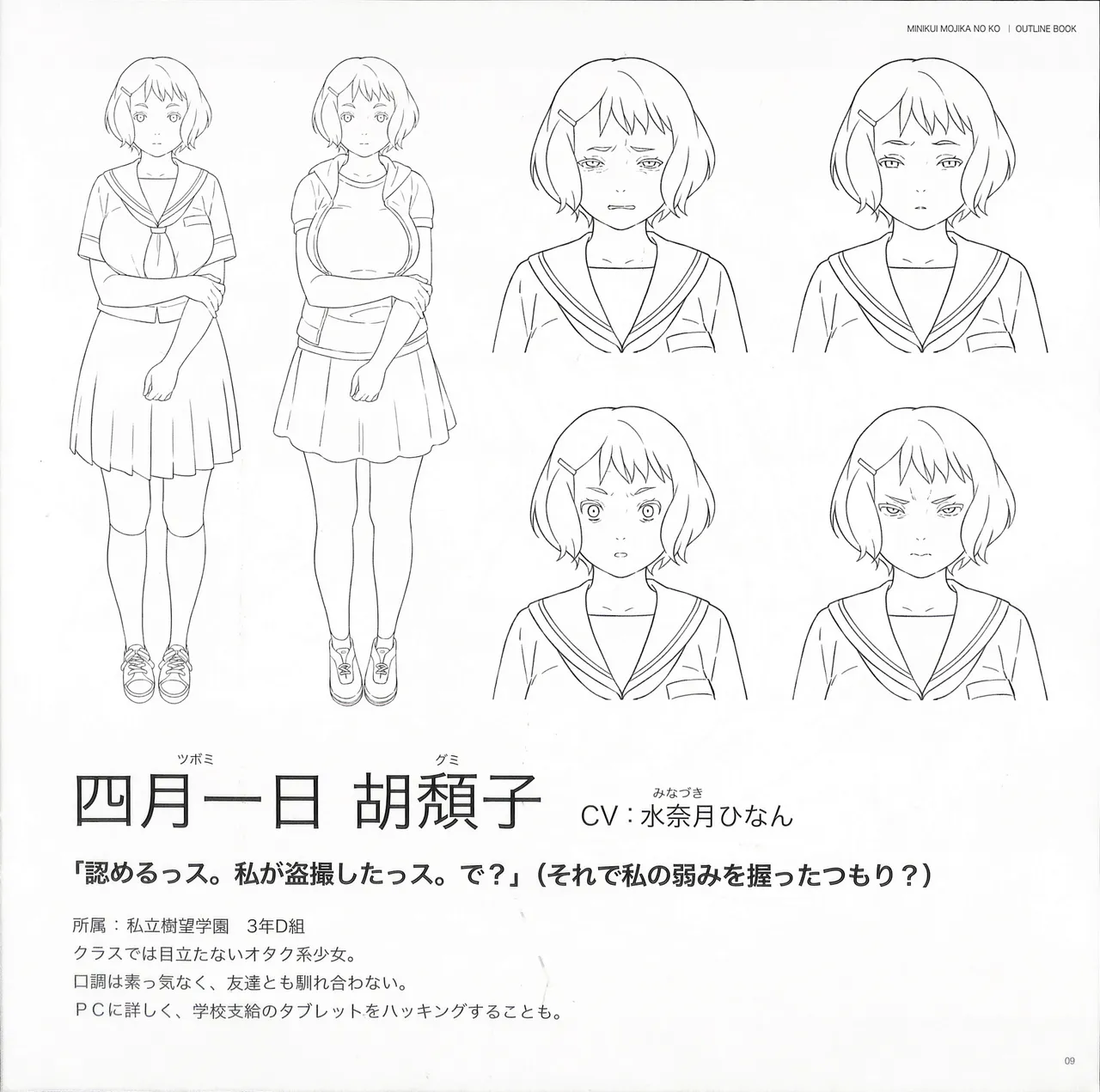 Minikui Mojika no Ko Sketchbook page 10 full