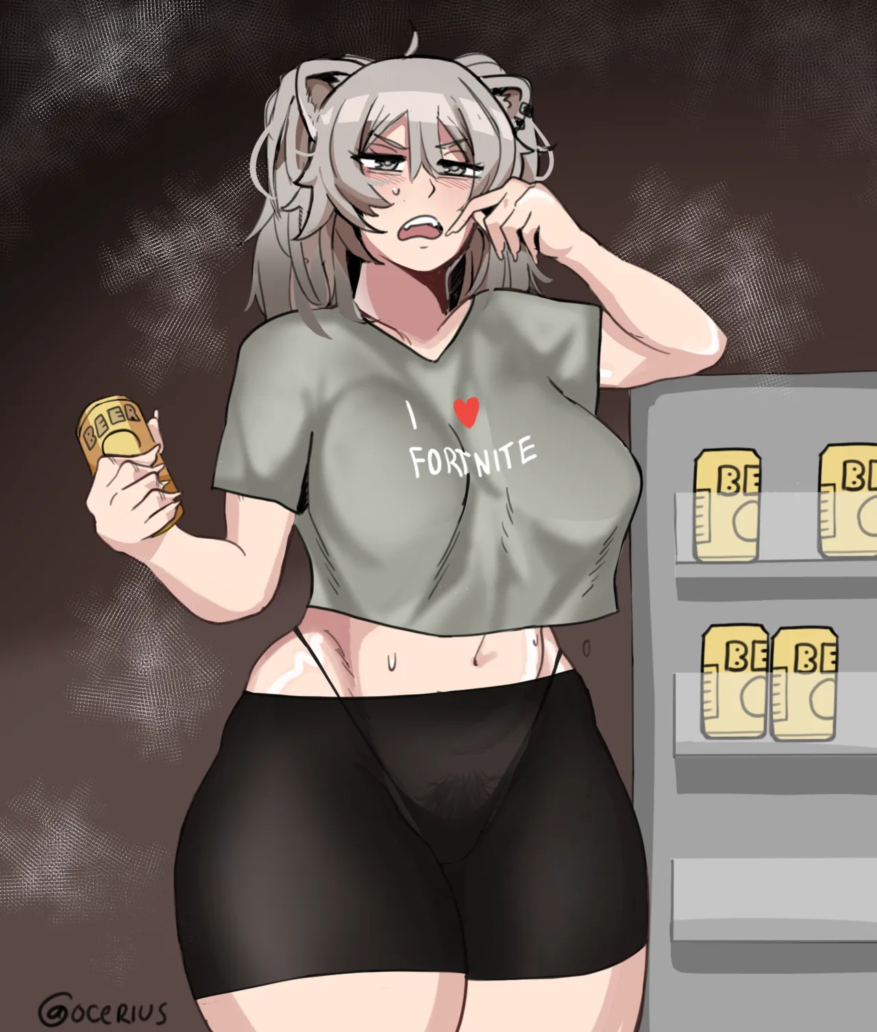 Sweaty NEET Botan goes to the fridge page 1 full