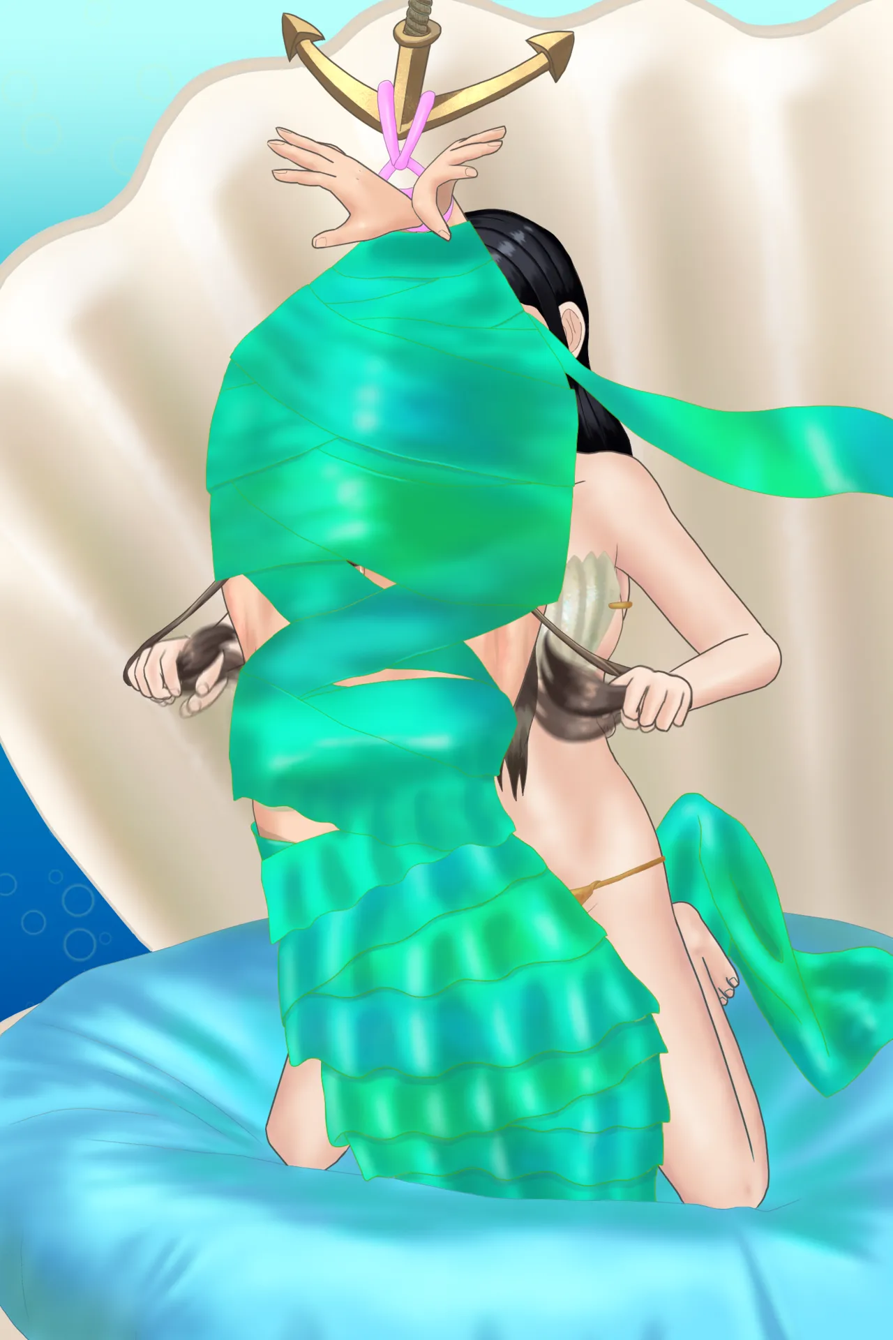 Mermaid-style ribbon restraint page 5 full