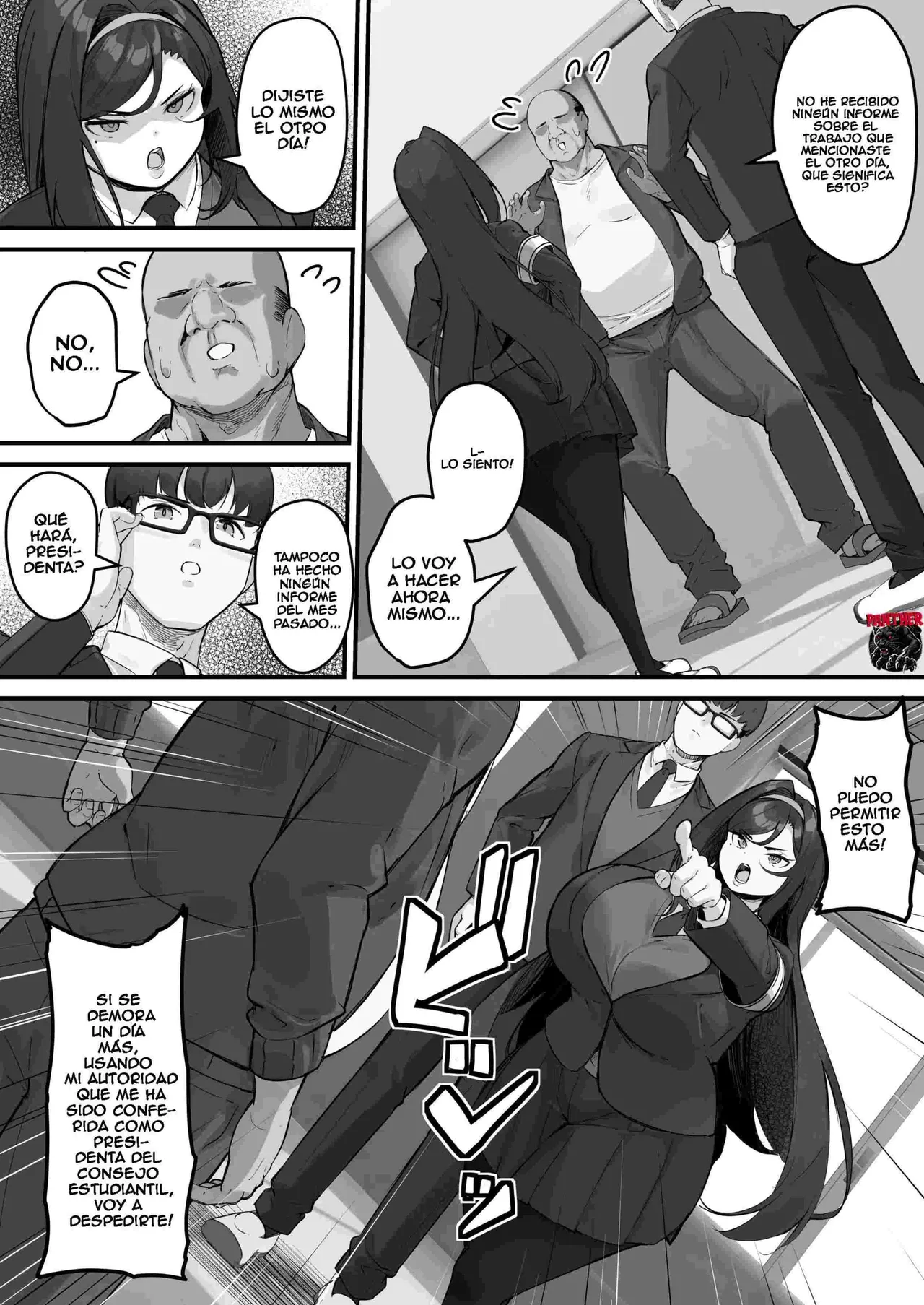 Dosukebe Seito Kaichou Do-Hentai na Seito Kaichou wa Youmuin no Nikubenki | La presidenta pervertida del consejo estudiantil es la esclava sexual del conserje page 9 full