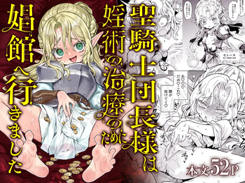 Seikishi Danchou-sama wa Injutsu no Chiryou no Tame ni Shoukan e Ikimashita | 성기사단장님은 음술 치료를 위해 창관에 갔습니다 cover