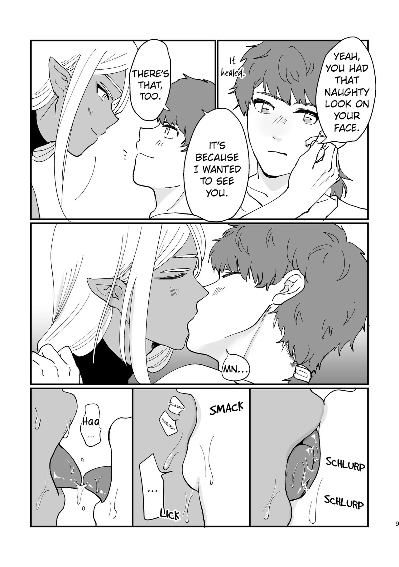 Hatsujou Elf to Dekiai Ecchi | Loving Sex With a Horny Elf. page 8 full
