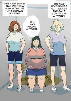 Inko Midoriya lustful lift experience