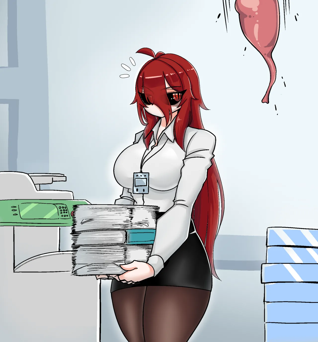 Redhead Girl meets Brain Penetrating Parasite page 2 full