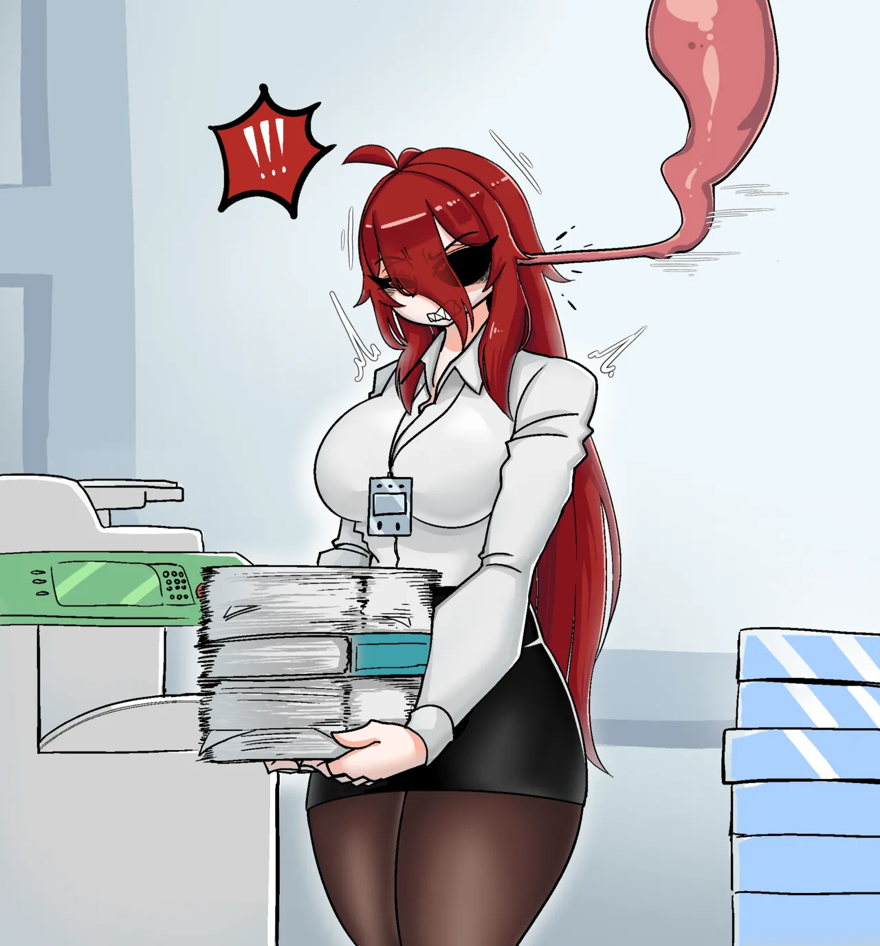 Redhead Girl meets Brain Penetrating Parasite page 4 full