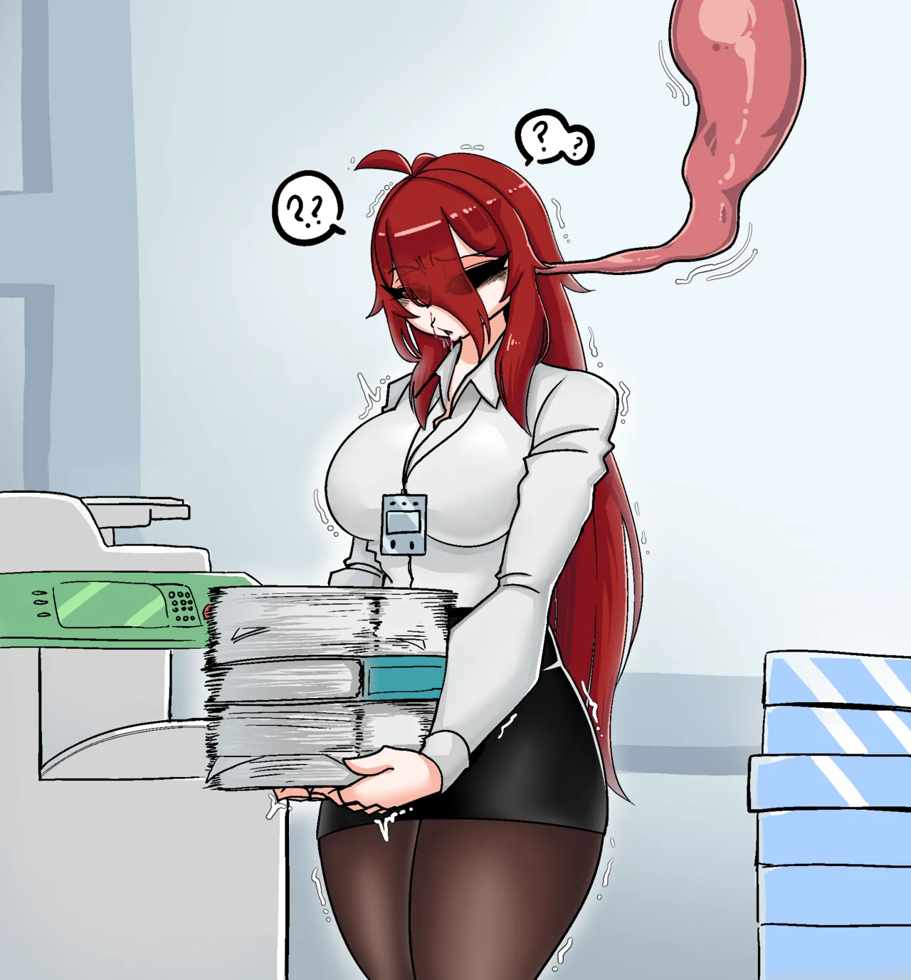 Redhead Girl meets Brain Penetrating Parasite page 5 full