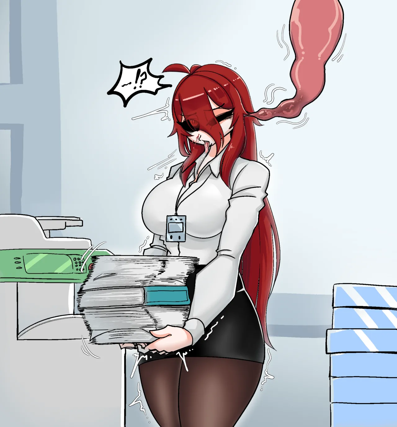 Redhead Girl meets Brain Penetrating Parasite page 6 full