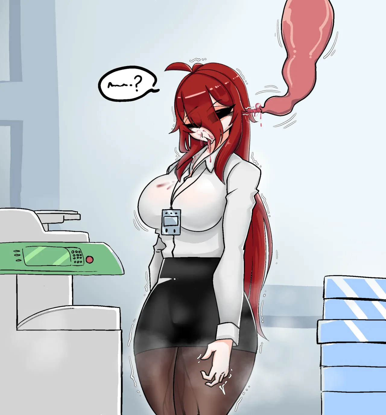 Redhead Girl meets Brain Penetrating Parasite page 8 full