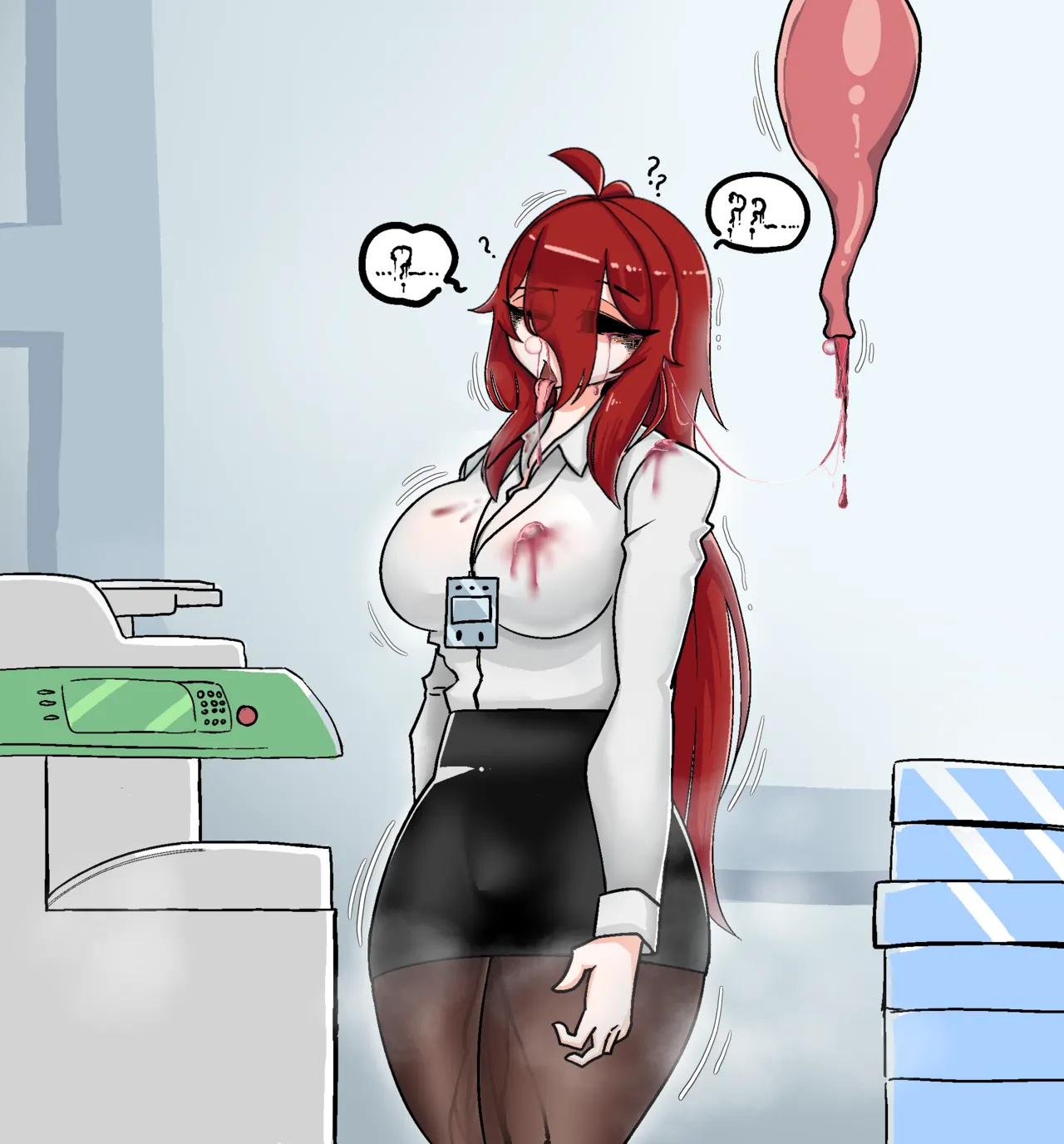 Redhead Girl meets Brain Penetrating Parasite page 9 full