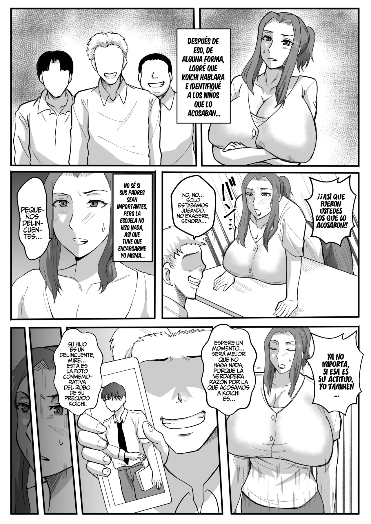 Haha ga Ijimekko ni Netorarete...｜Mi mamá fue seducida por los bravucones... page 7 full