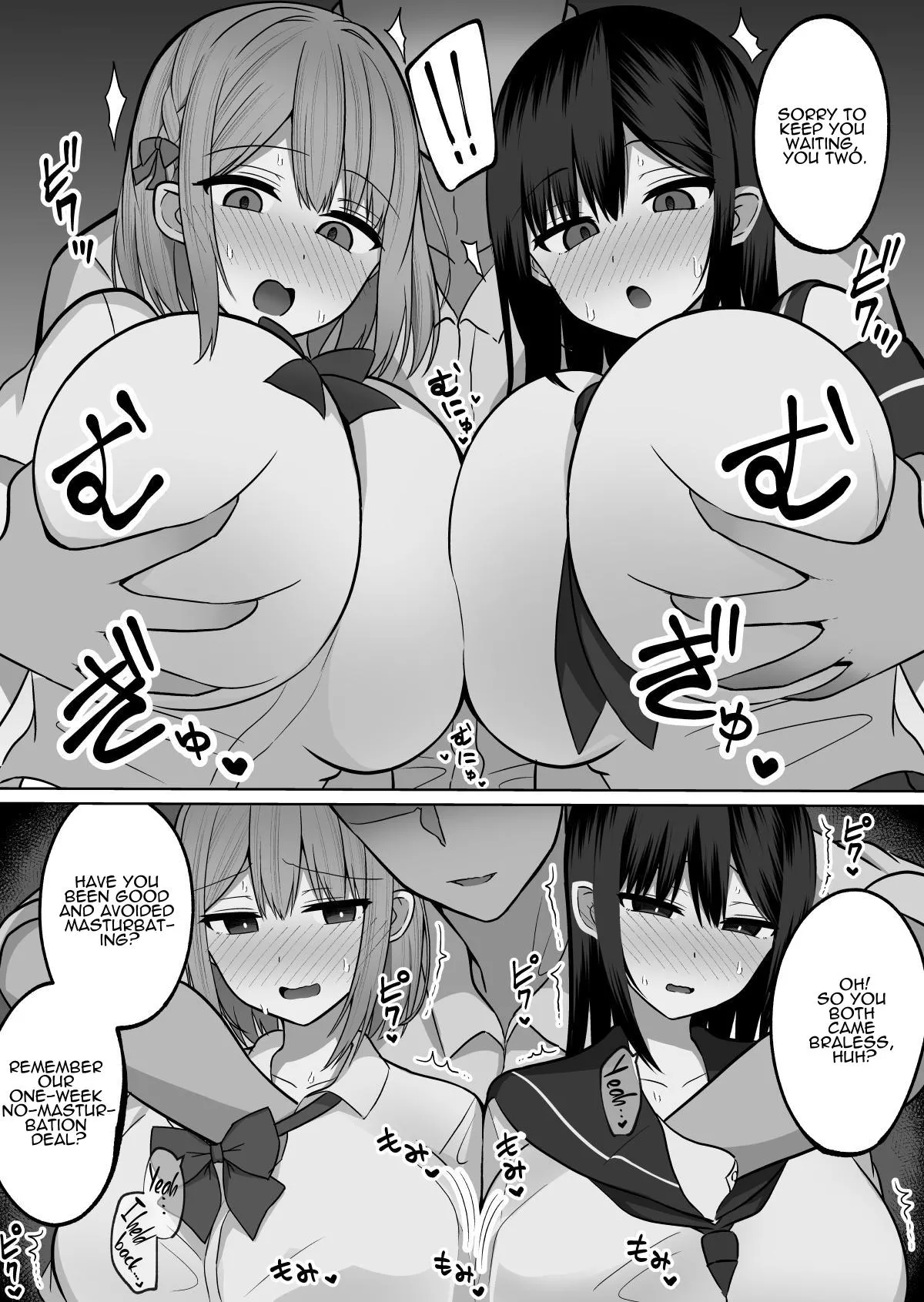 Kyonyuu Mesu Onaho no Shitsukekata ~ Binkan Taishitsu no Dosukebe Kyonyuu Shimai to Iki Gaman Training | How To Discipline A Busty Fuckhole ~Sensitive Bodied Pervert Sisters’ Orgasm Resistance Training~ page 5 full
