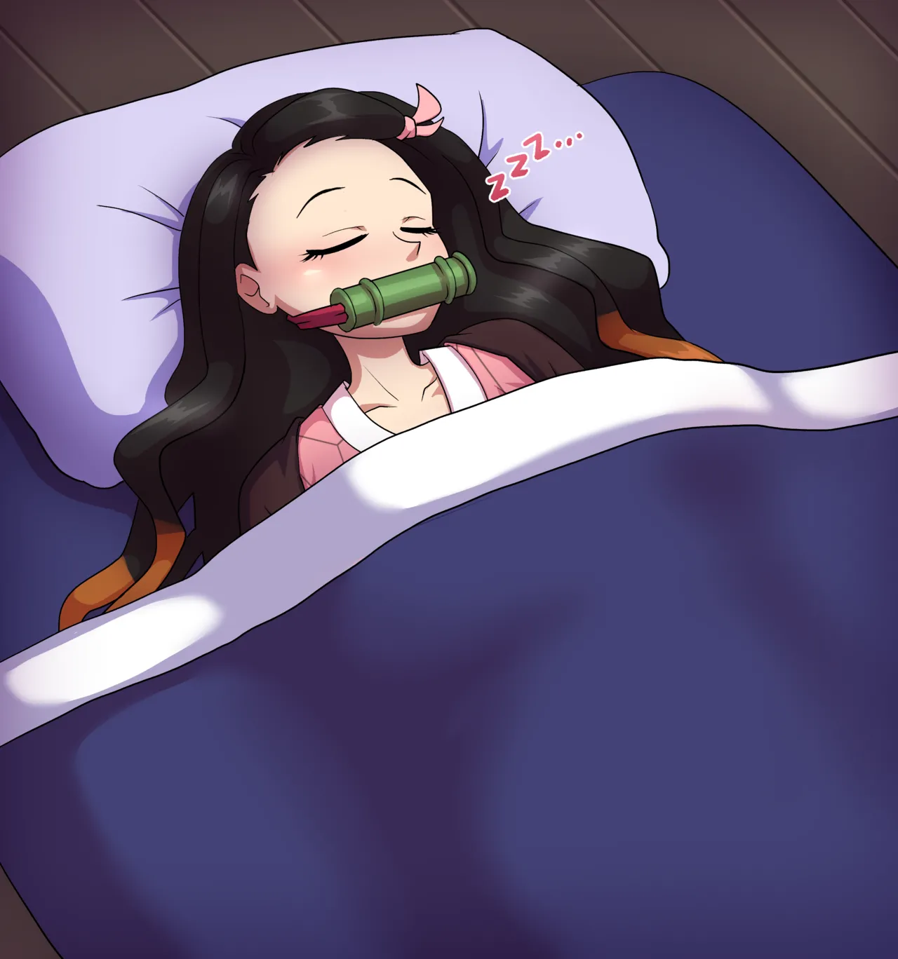 Sleepy Nezuko page 1 full
