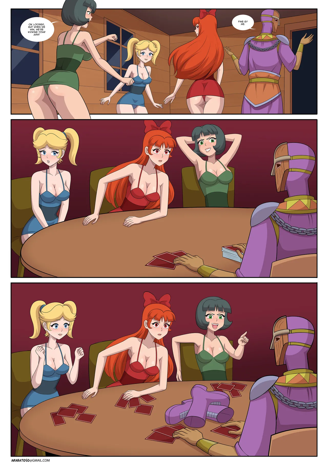 The PowerPuff Girls in a Gable with chains page 4 full