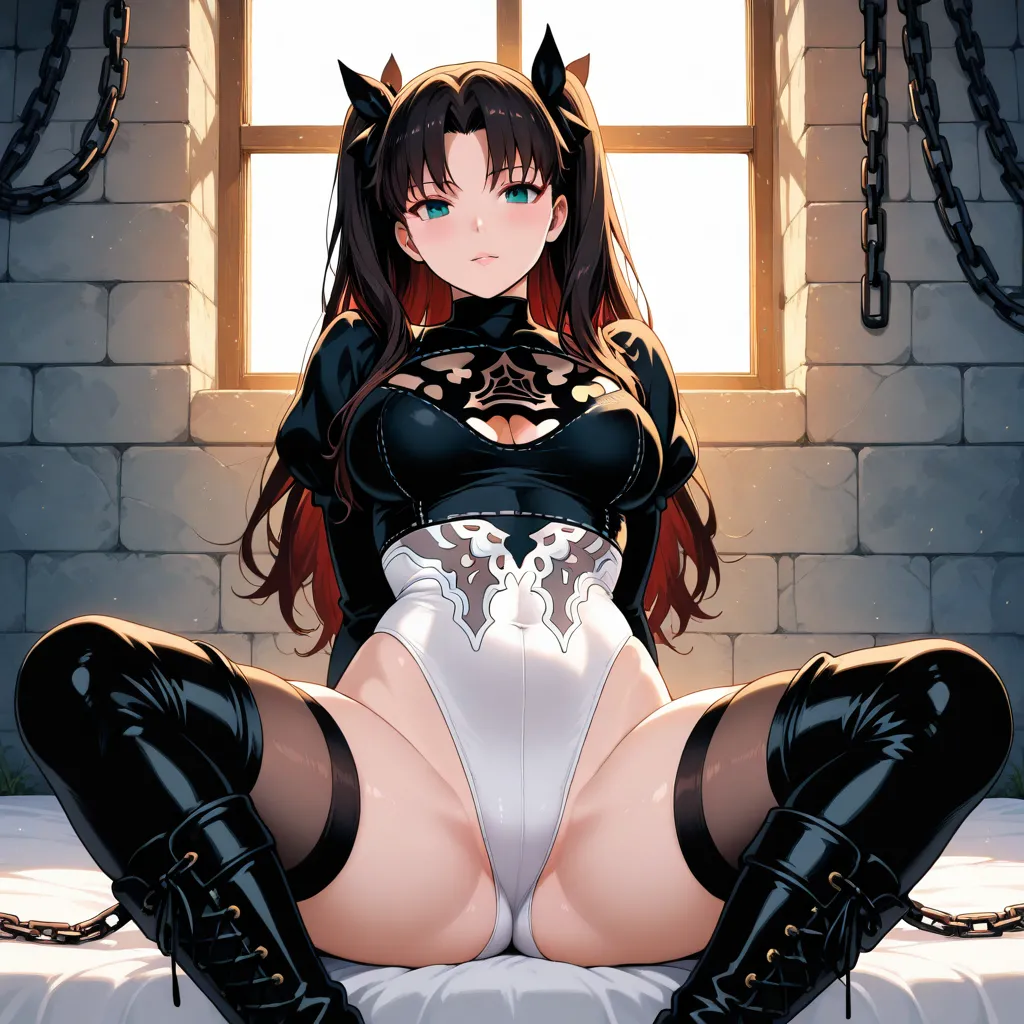 Rin Tohsaka Dungeon - AI Generated page 4 full