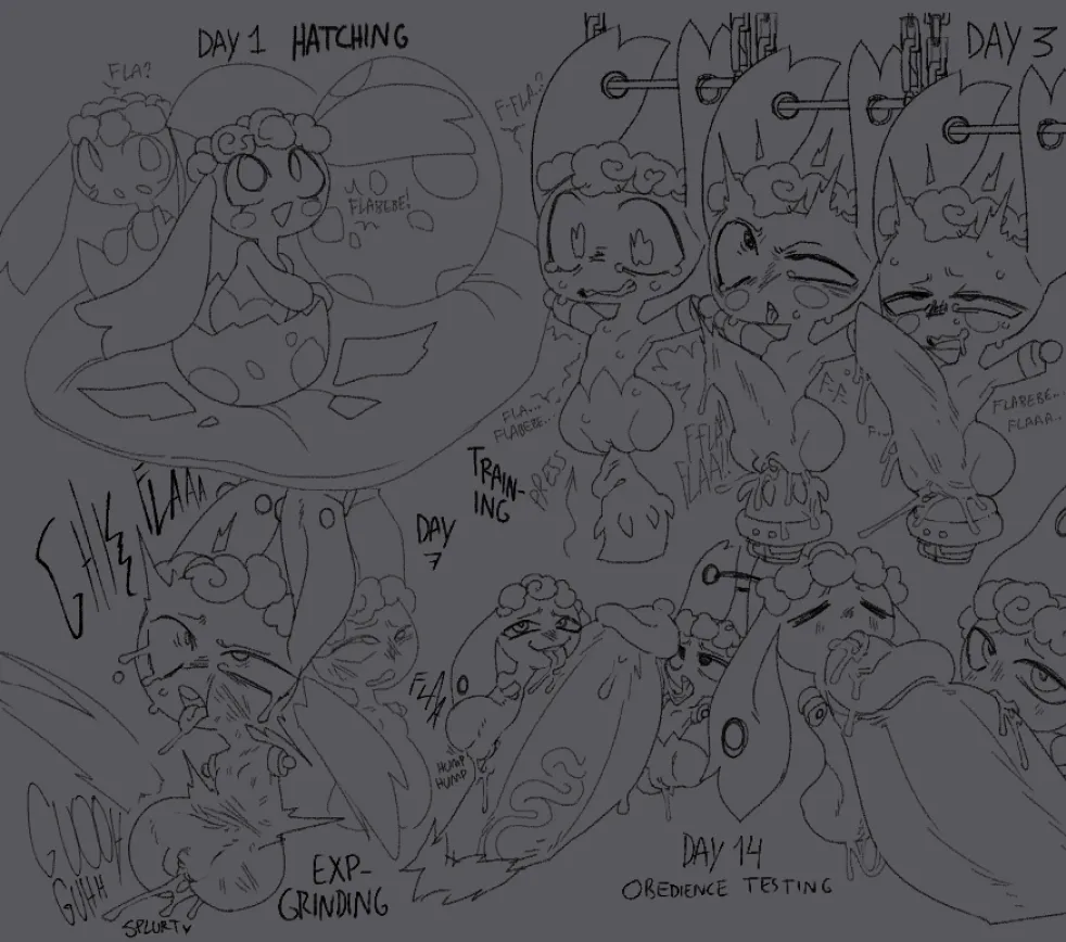 Flabébé Eveolution Line Onaholes page 1 full