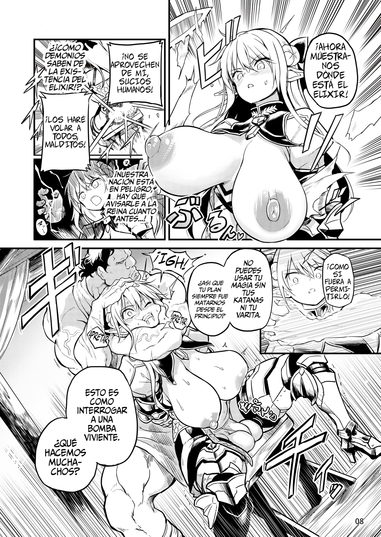 Futanari Elf Onna Kishi Verina Ryojoku Sakusei Kangoku page 8 full
