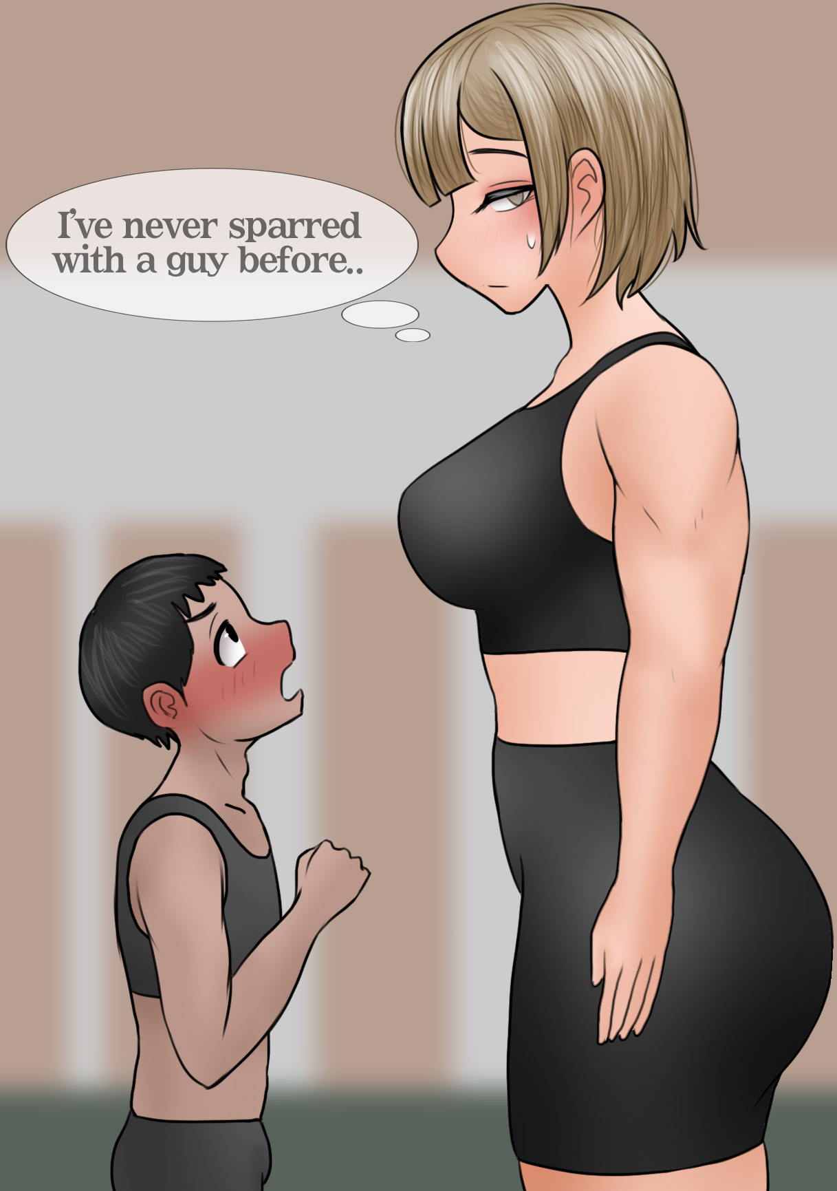 Senpai won’t leave the big Kohai alone 1-2 page 5 full