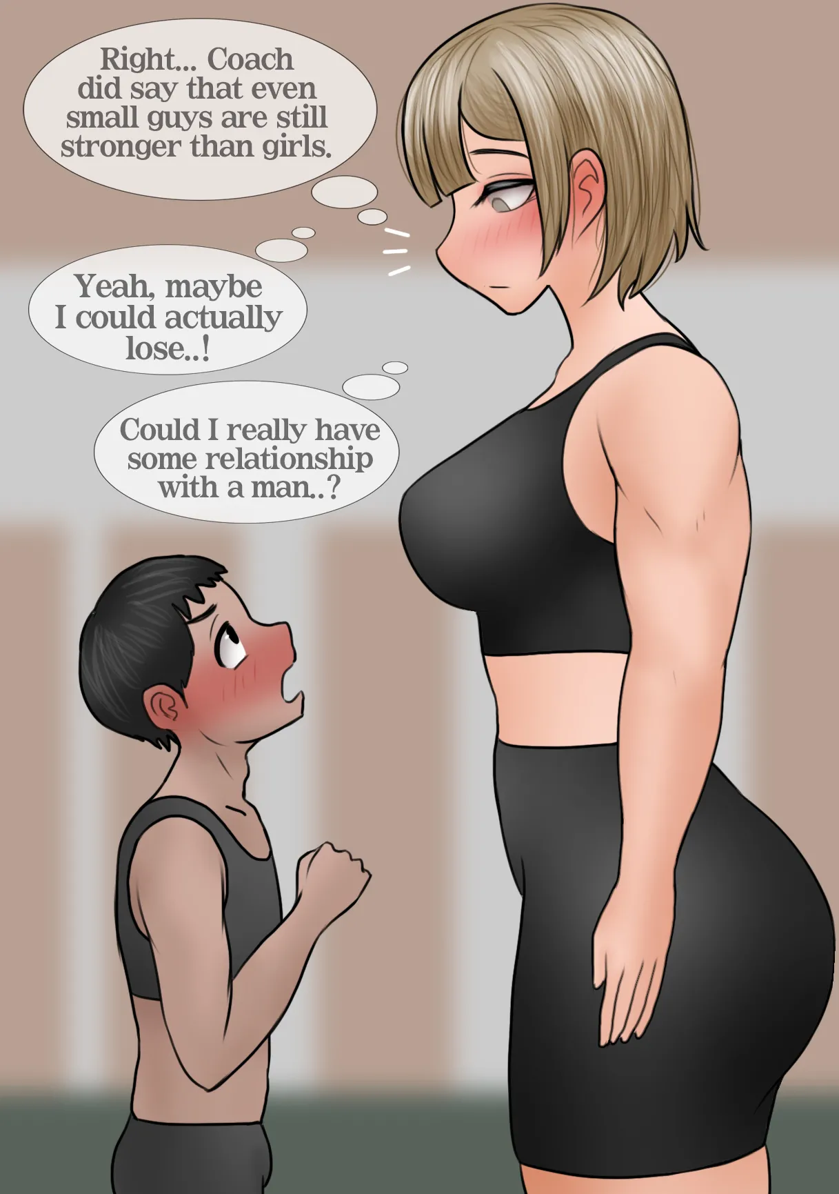 Senpai won’t leave the big Kohai alone 1-2 page 6 full