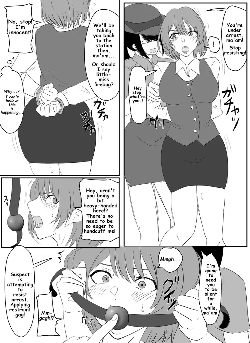 A young lady being arrested. Chapter 1-8 page 2 full