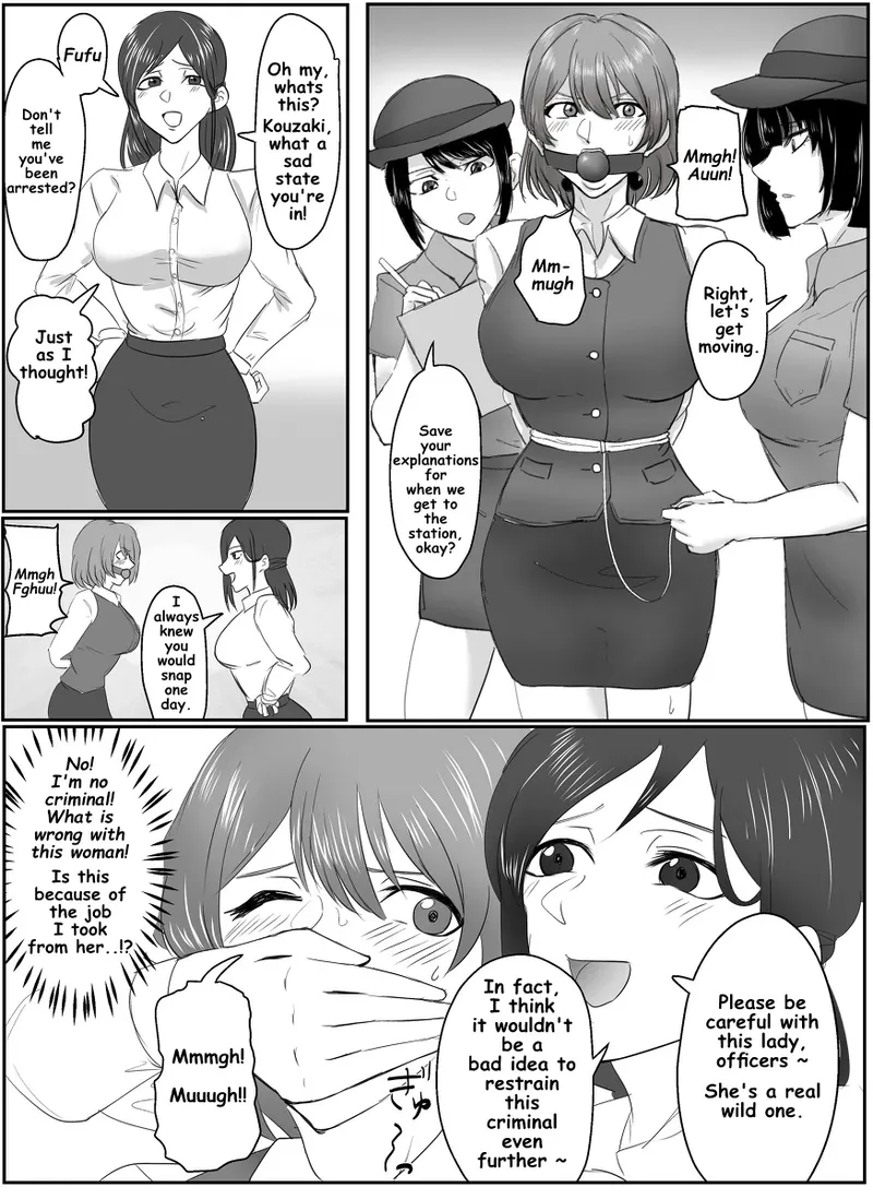 A young lady being arrested. Chapter 1-8 page 3 full