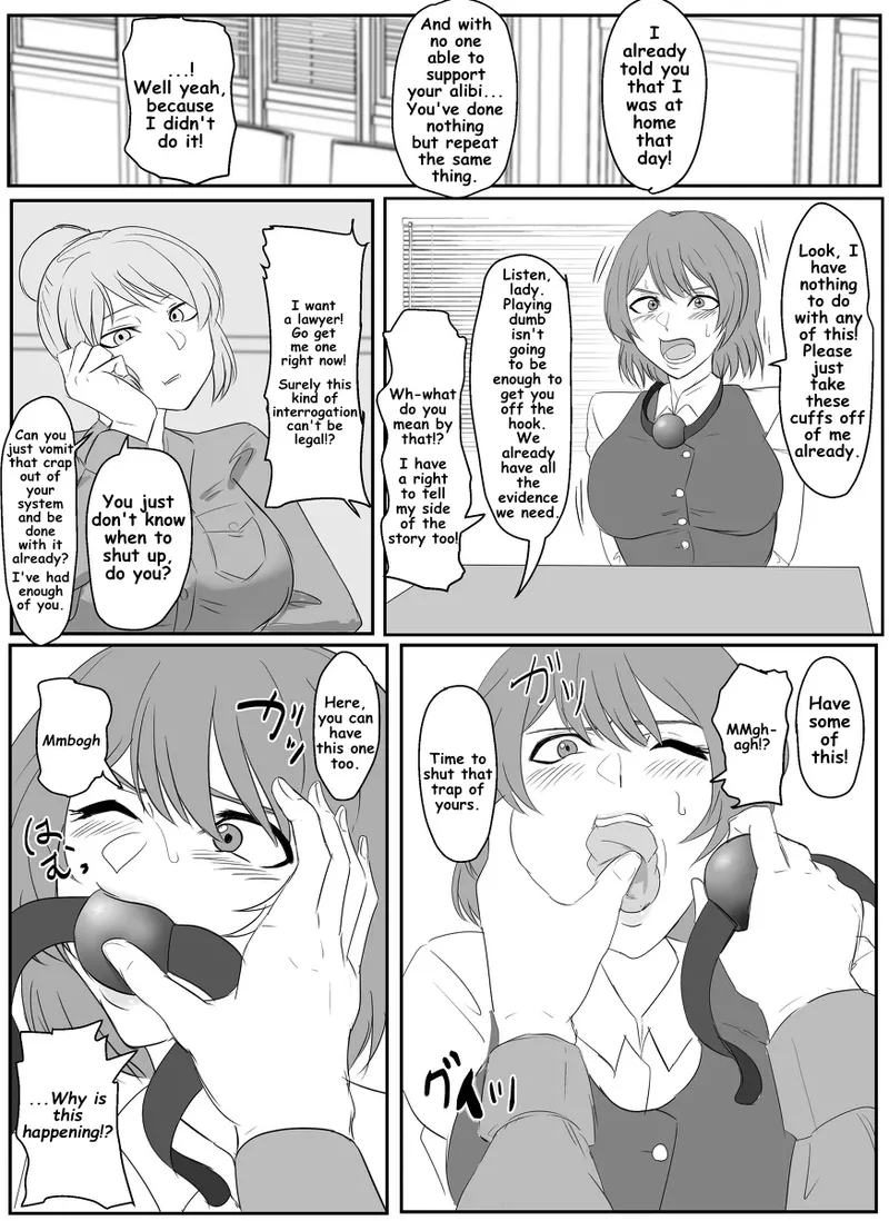 A young lady being arrested. Chapter 1-8 page 5 full
