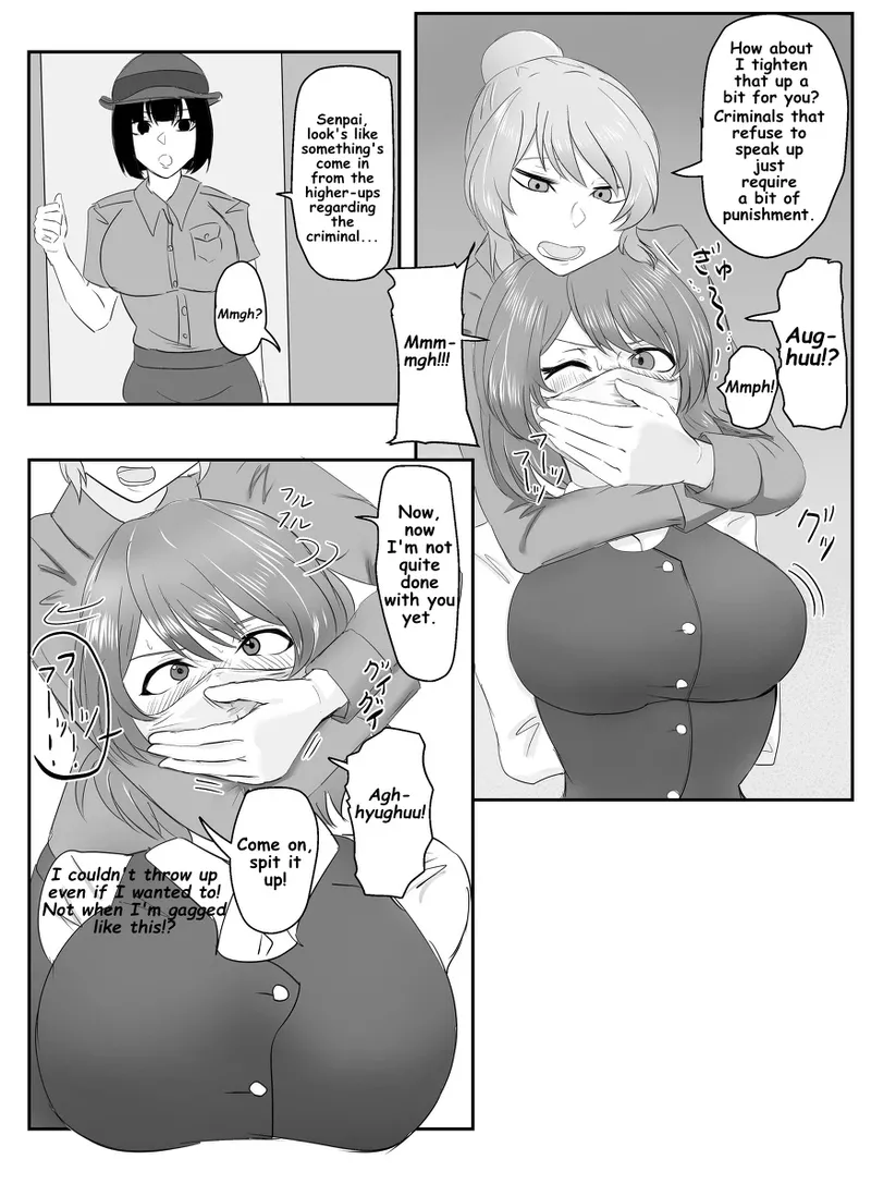 A young lady being arrested. Chapter 1-8 page 7 full