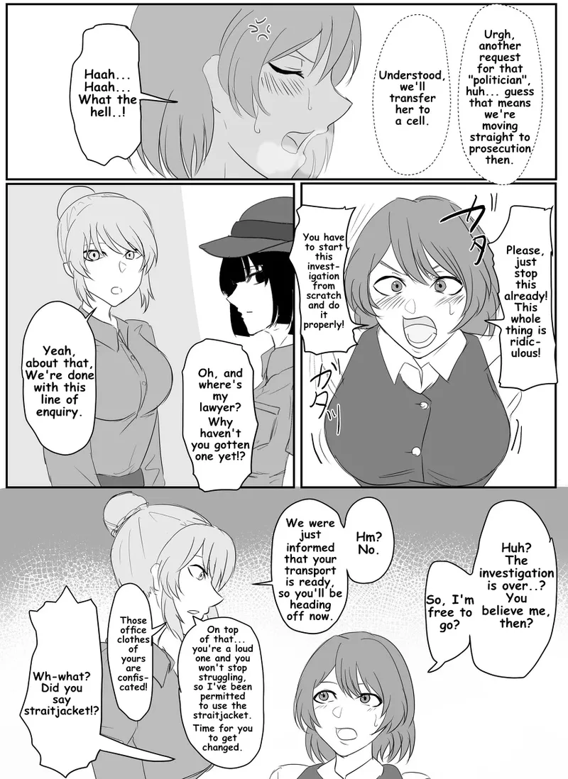 A young lady being arrested. Chapter 1-8 page 8 full