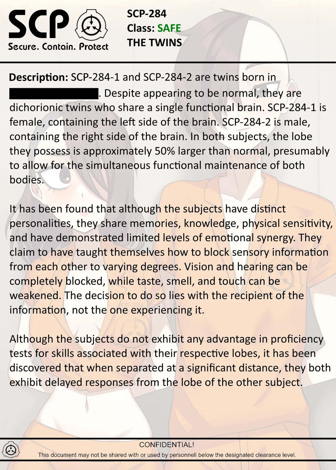 SCP-284 THE TWINS page 2 full