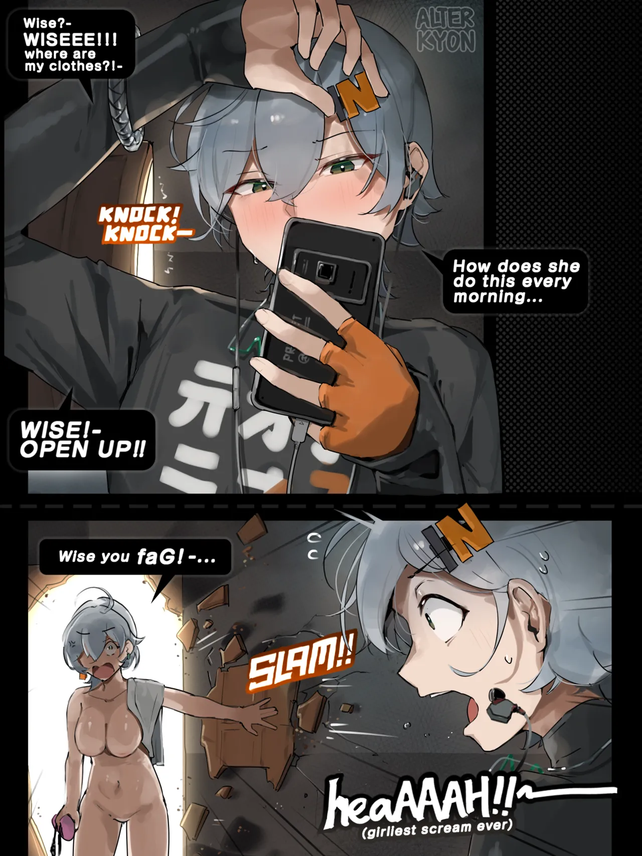 Gray-haired Belle's power spike page 1 full