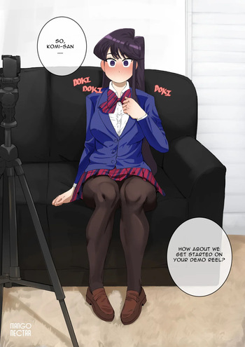 Komi-san makes a porno cover