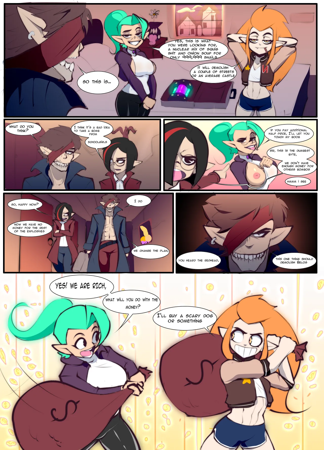 Odalia x Eda x Hunter comic page 3 full