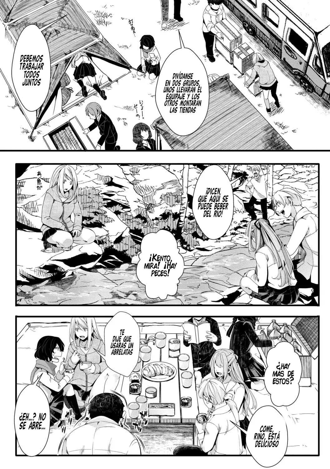 Mesuana Seikimatsu ~Watashi-tachi no Kyousei Omedeta Shuugaku Ryokou~ 1-2｜Las Vaginas del Fin Del Mundo ~Nuestro Obligatorio Viaje Escolar de Celebración~ Cap. 1-2 page 9 full