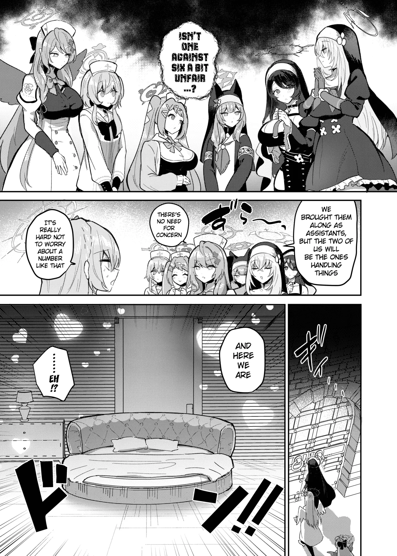 Futanari Tea Party Dosukebe Tougijou Nagisa VS Sisterhood + Kyuugo Kishidan page 6 full