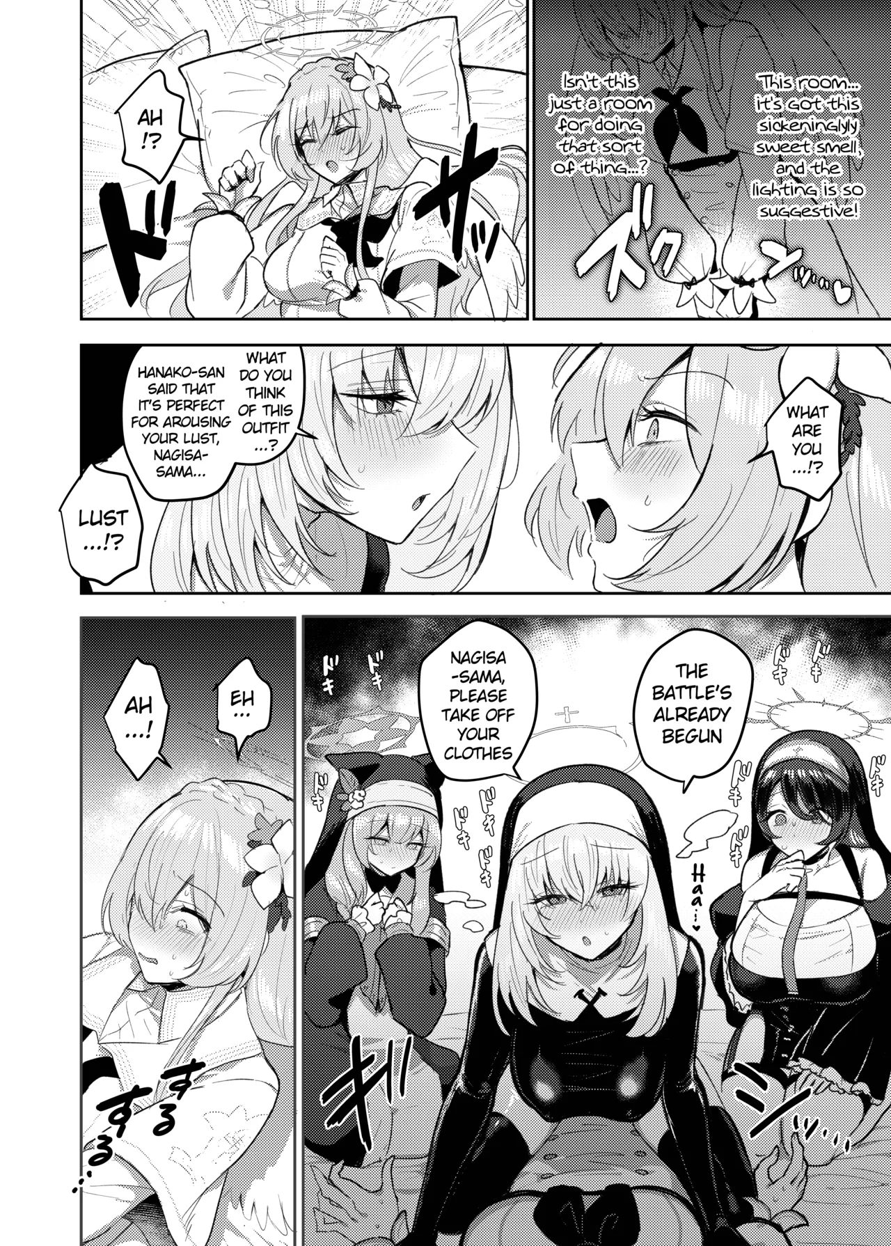 Futanari Tea Party Dosukebe Tougijou Nagisa VS Sisterhood + Kyuugo Kishidan page 9 full