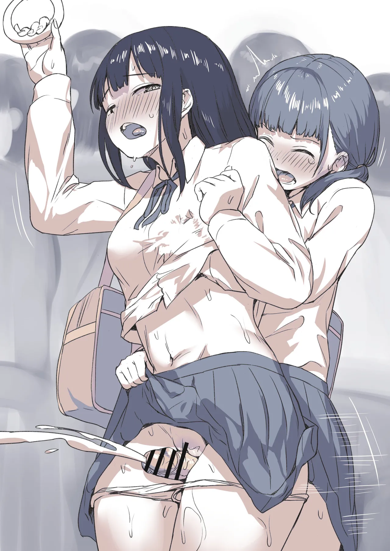 Manin Densha de Gaman Dekinai Futanari-chan page 4 full