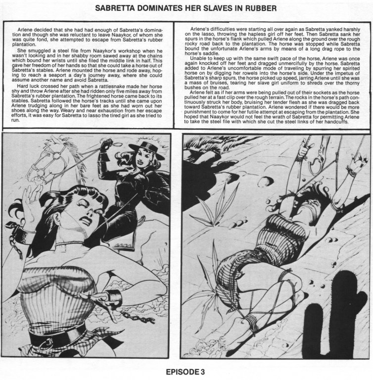Eneg  - Sabretta Dominates Her Slaves in Rubber page 4 full