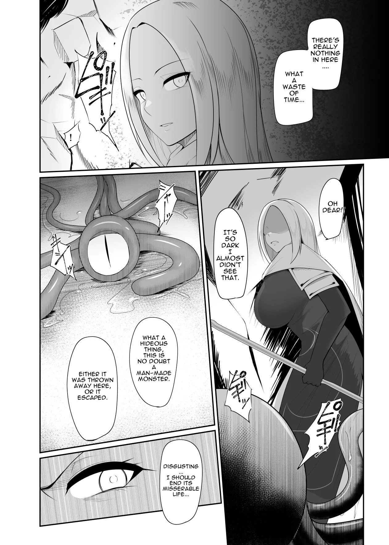 Shokushu Kisei Nasusubenaku Kuppuku Saserreru Onna Majutsushi | Tentacle Parasite - A female sorceress is helplessly subjugated page 4 full