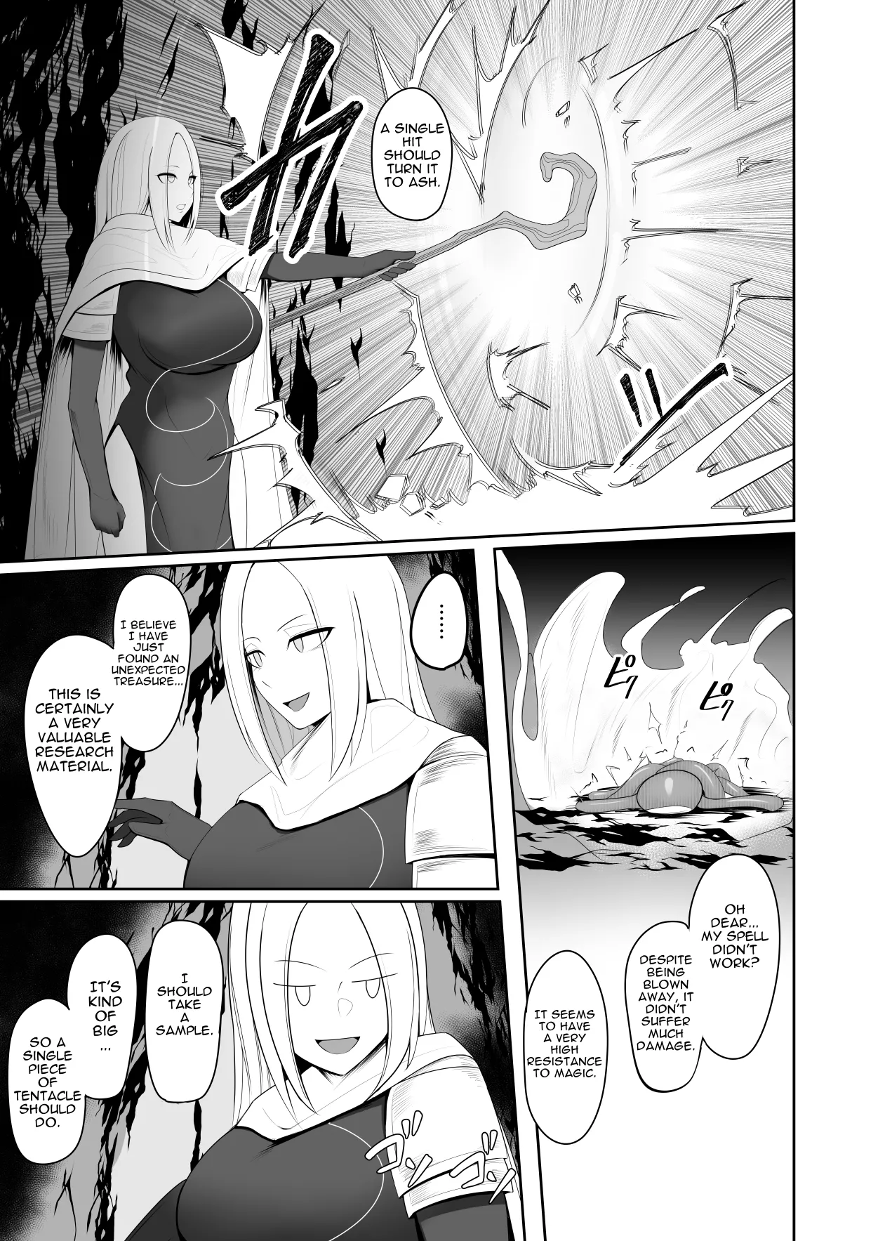Shokushu Kisei Nasusubenaku Kuppuku Saserreru Onna Majutsushi | Tentacle Parasite - A female sorceress is helplessly subjugated page 5 full