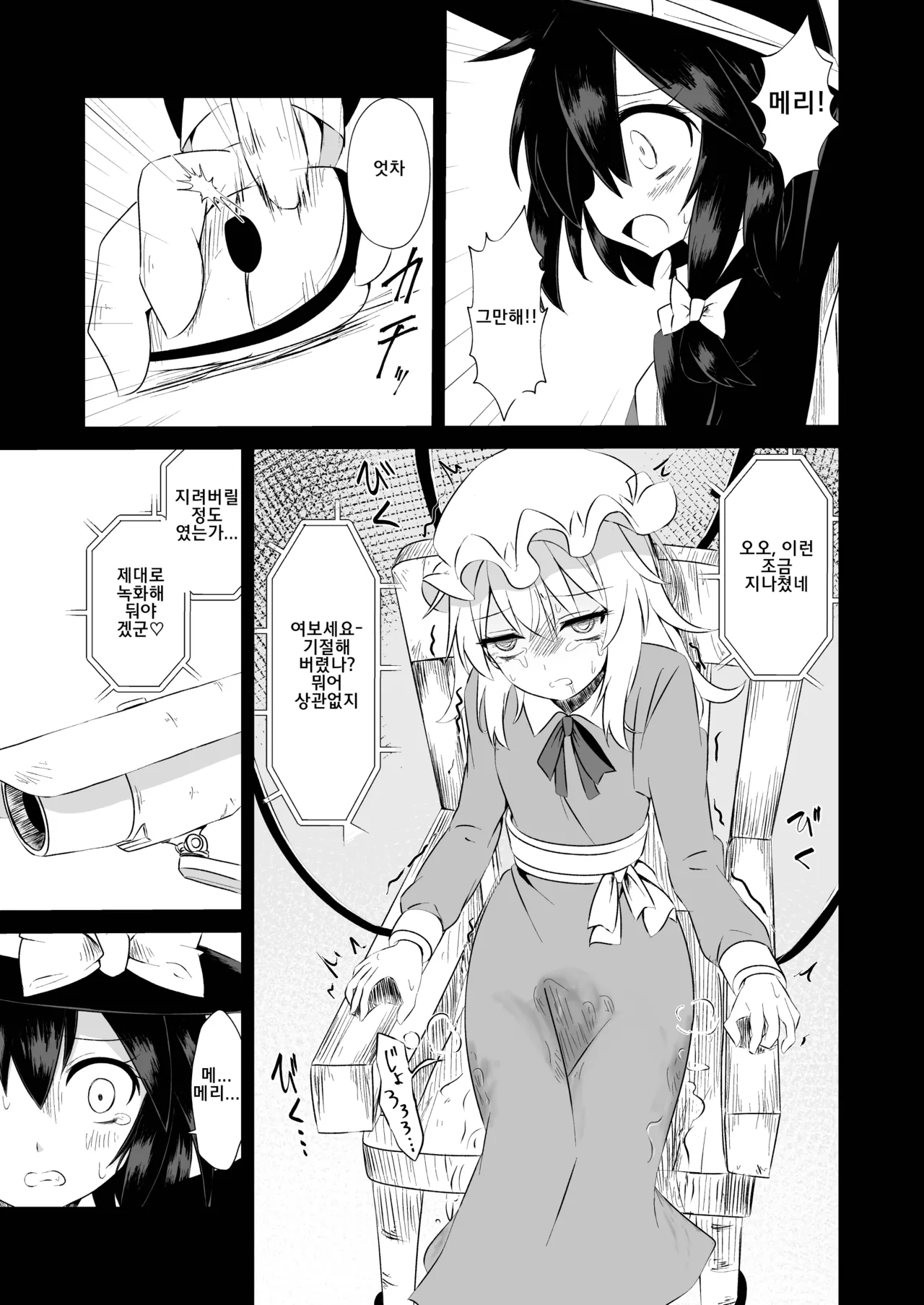 Touhou Soft Ryona 6 Renko ga Goumon ni Taerenaito Derarenai Heya | 동방 소프트 료나 6 렌코가 고문을 견디지 못하면 나갈 수 없는 방 page 6 full