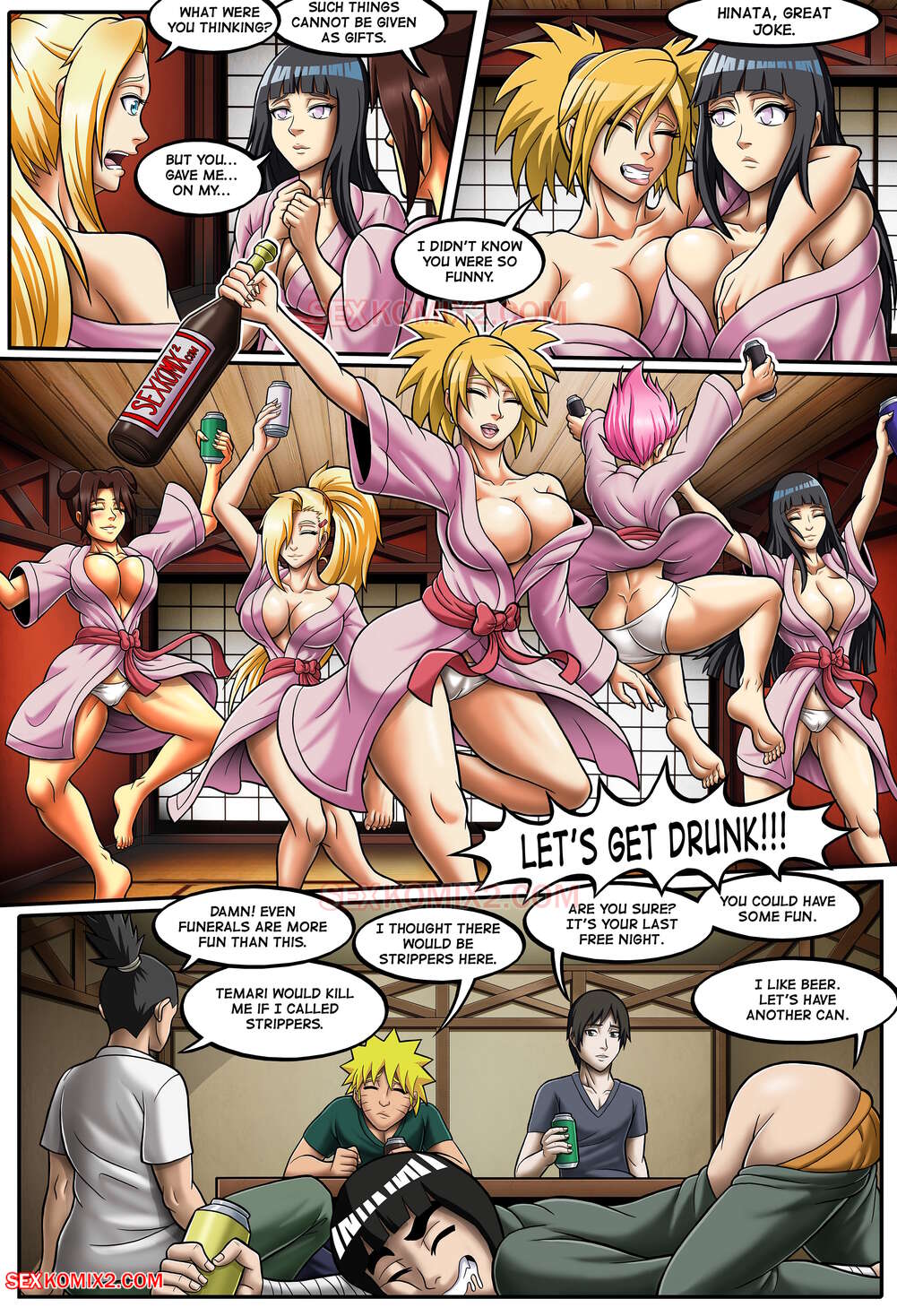 Naruto. Henparty. Part 2. page 4 full