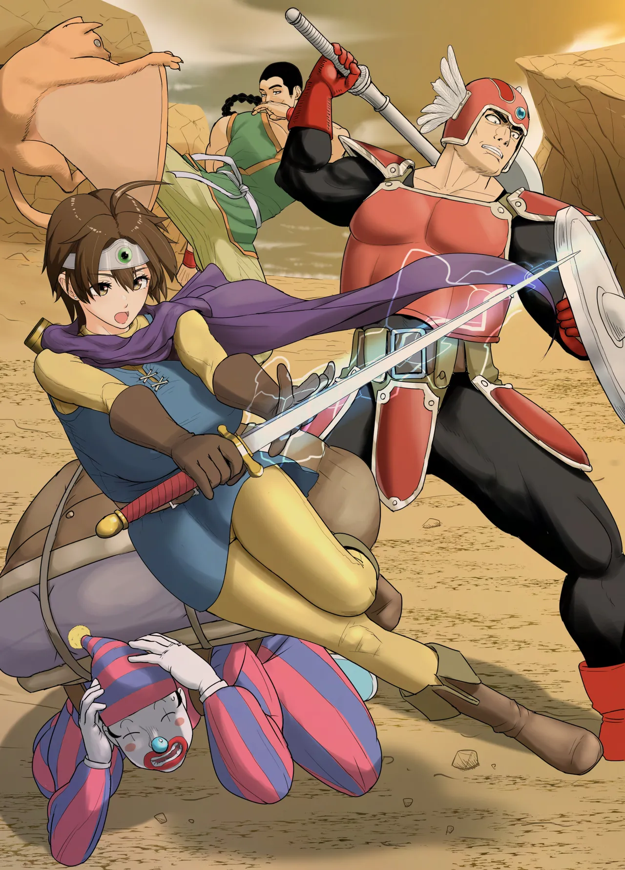 DQ Onna Yuusha Daily Sex ~Tabi no Nakama Kara Mainichi Nakadashi Saretemasu ~ page 3 full