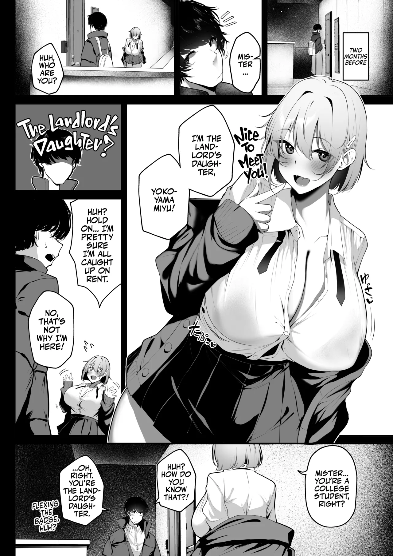 Ooya no Musume no Kyonyuu Gal ni Benkyou Oshietara Ecchi Shite Kureta Hanashi | The Landlord's Big-Tittied Gyaru Daughter Lets me have Sex in Exchange for Private Lessons! page 4 full