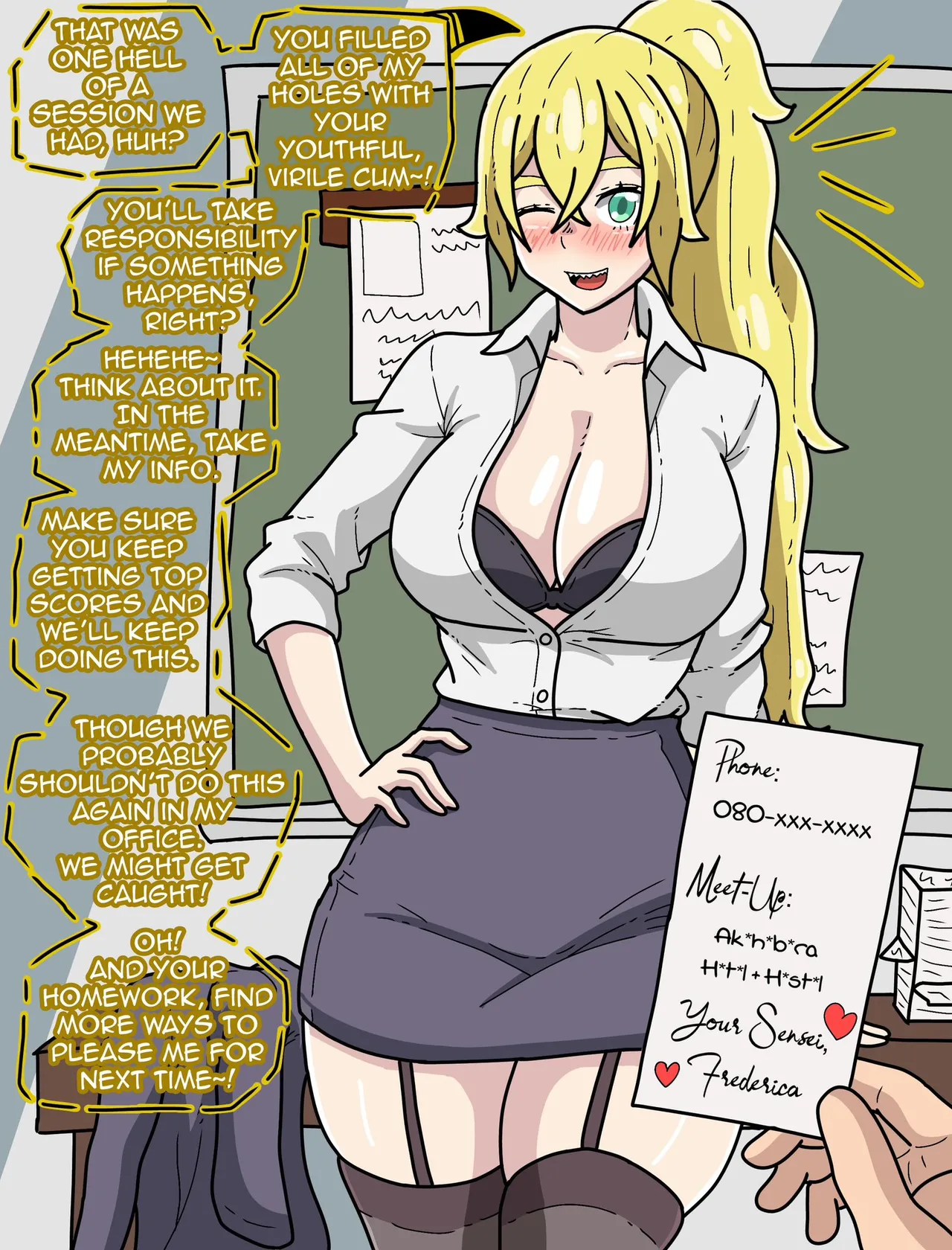 Frederica-Sensei calls for Subaru after class page 9 full