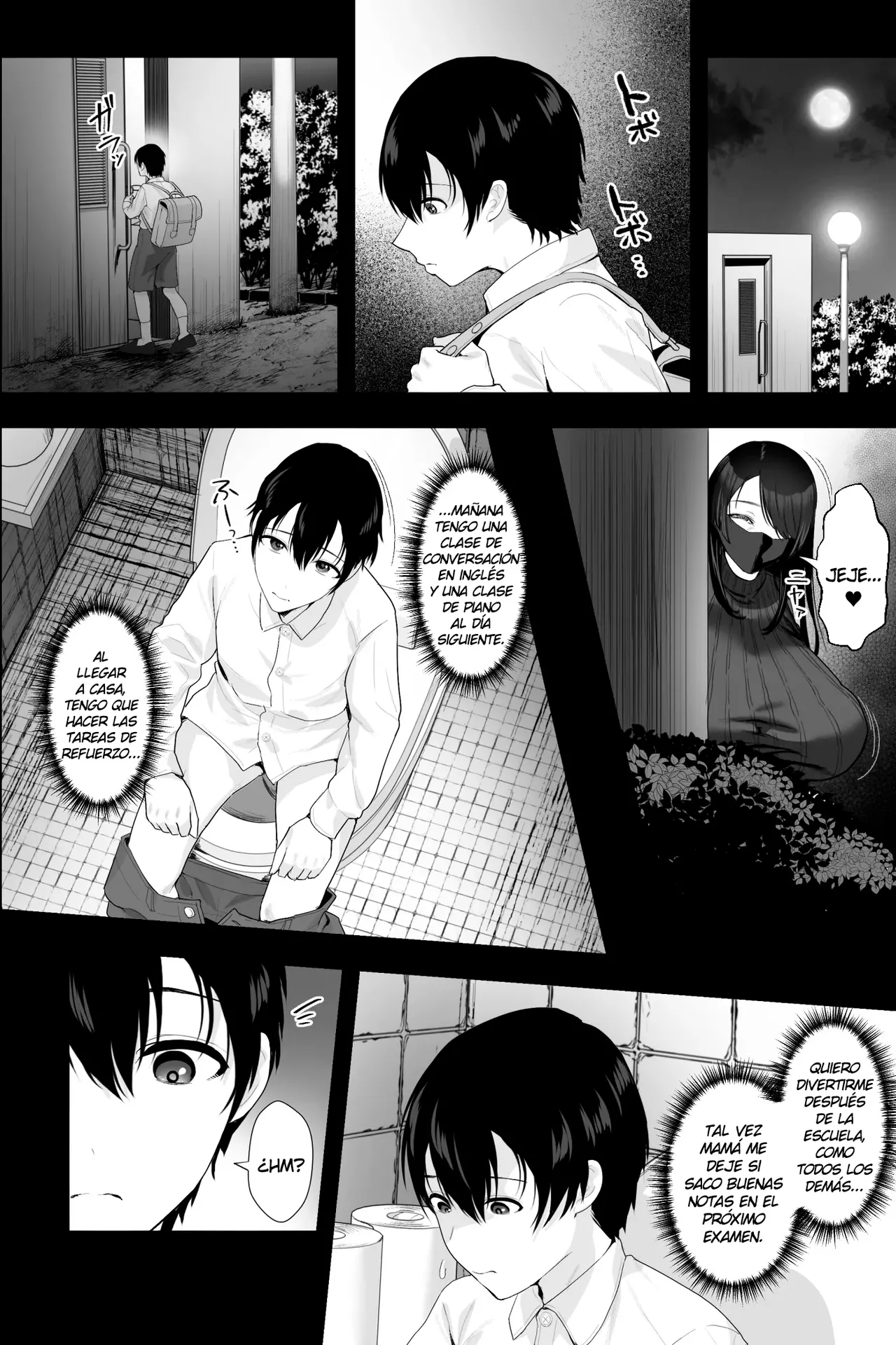 Stalker Oba-san to Onapetto no Boku ~Inran Nekura Kyo Onna Manko ni Shiboritorareru Hibi~｜La Milf Acosadora y Yo, Su Juguete Sexual ~Una Mujer Alta, Lúgubre y Lujuriosa Me Exprime Cada Día Hasta Dejarme Seco~ page 3 full