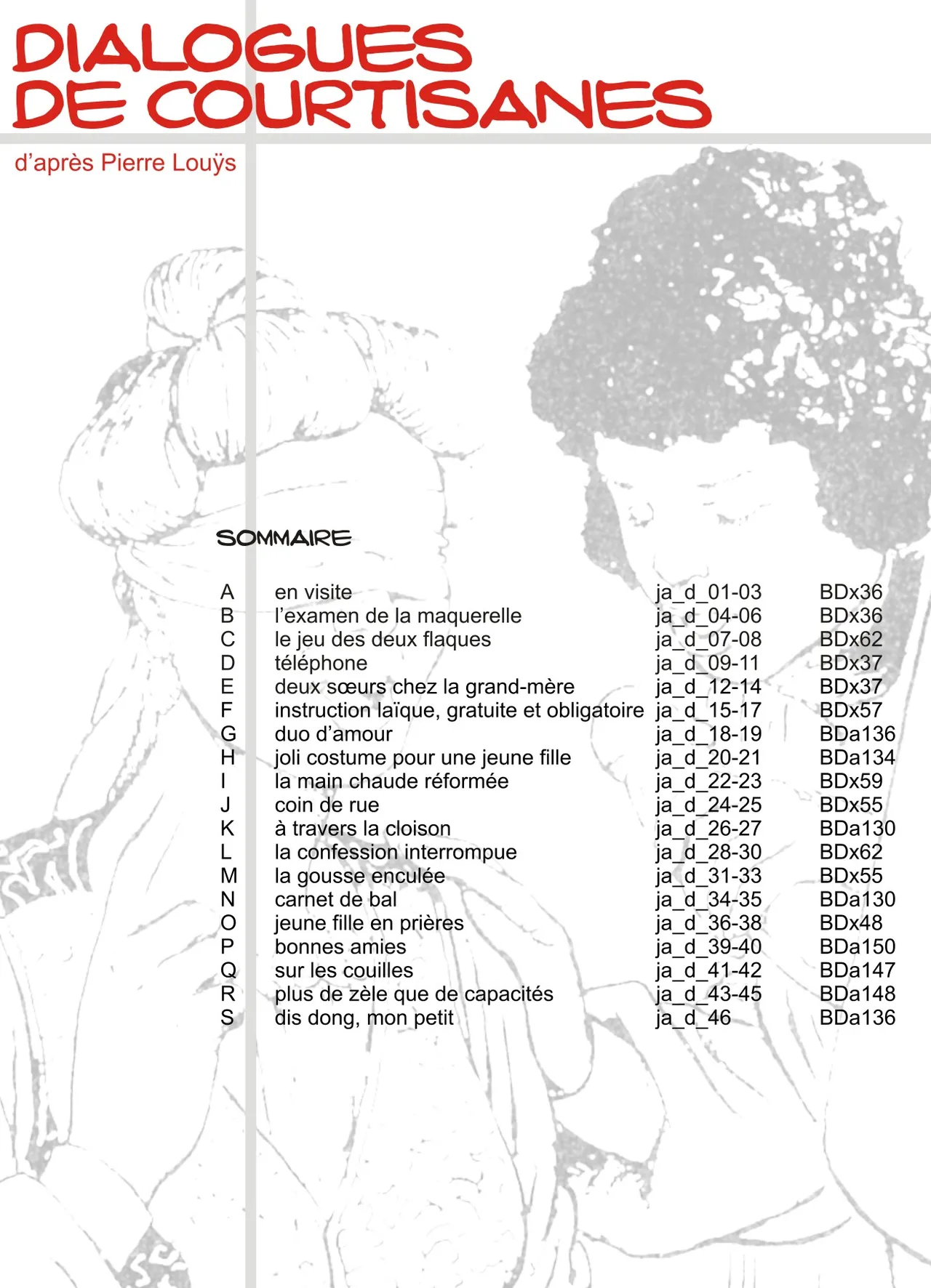 Jacobsen  &amp; Pierre Louÿs - Dialogues de Courtisanes : Carnet de Bal page 4 full