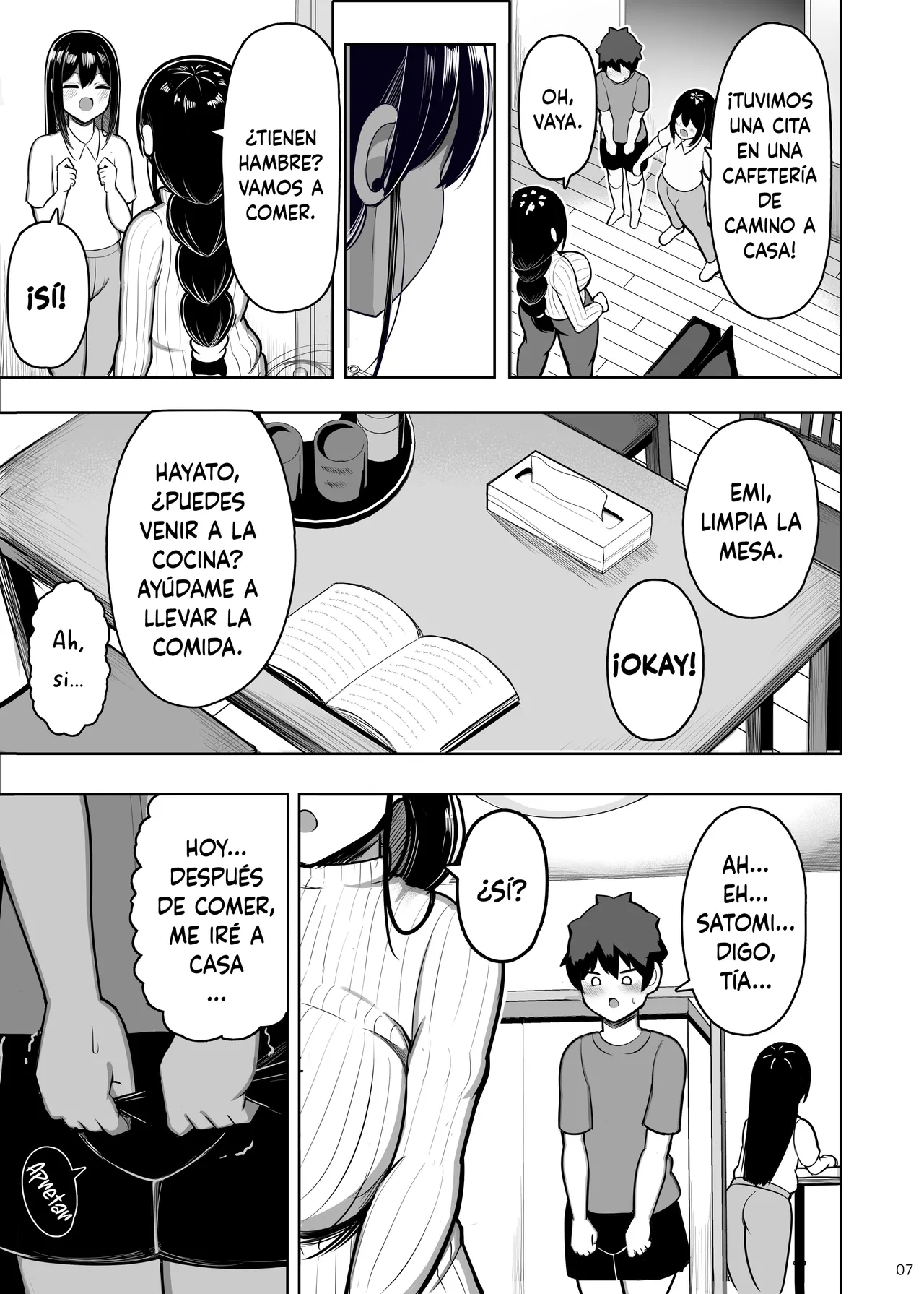 Ara Ara Mama to Musume no Kareshi｜Ara Ara Mamá y El Novio de Su Hija page 7 full