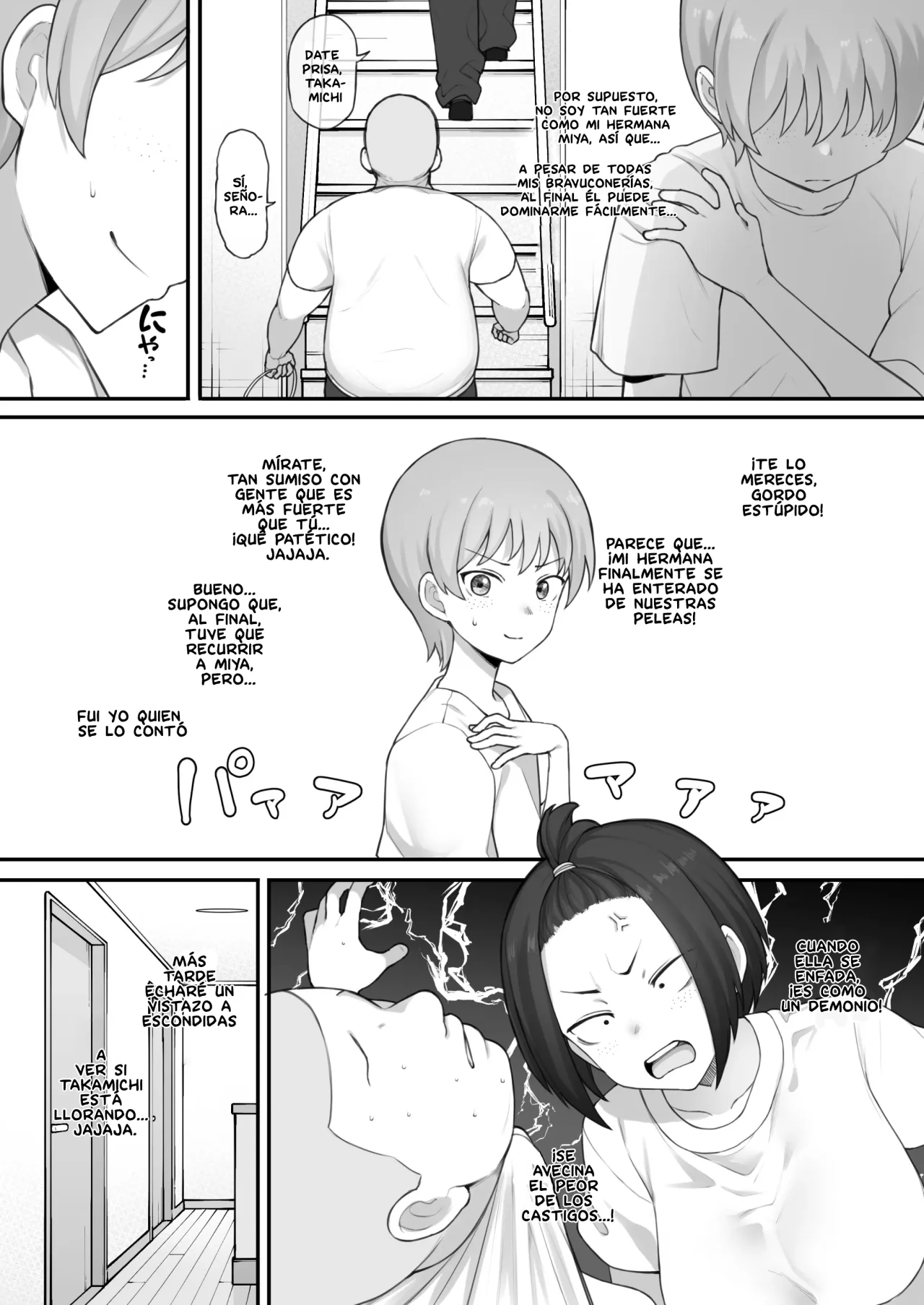 Chin Ochi Boisshu Shimai Zenpen 12P｜Las Hermanas Marimacho Corrompidas por un Pene ~Primera Parte~ 12 Páginas page 5 full